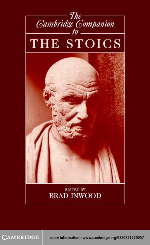 The Cambridge Companion To The Stoics Cambridge Companions To Philosophy Brad Inwood Inwood