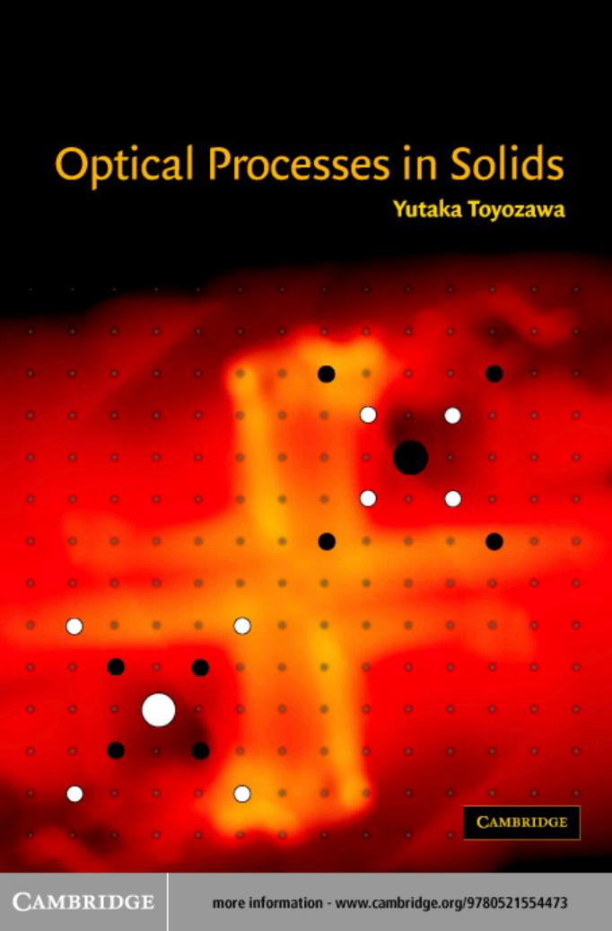 Optical Processes In Solids Yutaka Toyozawa Toyozawa Yutaka