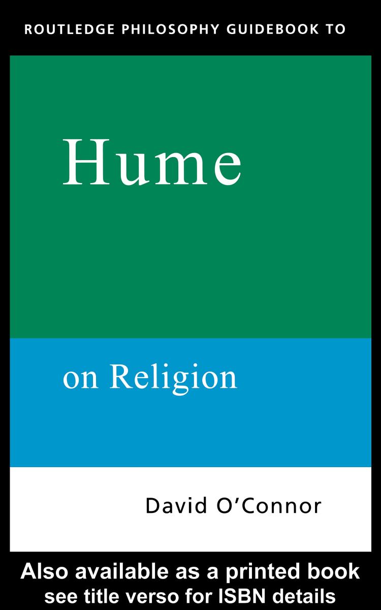 Routledge Philosophy Guidebook To Hume On Religion David Oconnor Oconnor