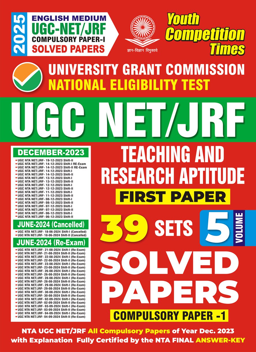 Nta Ugcnetjrf Teaching And Research Aptitude Paper1 Solved Papers Dec 2023 June 2024 Cancelled And June 2024 Reexam Yct Expert Team