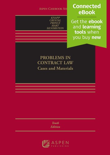 Problems In Contract Law Cases And Materials Connected Ebook With Study Center Aspen Casebook 10th Edition Charles L Knapp