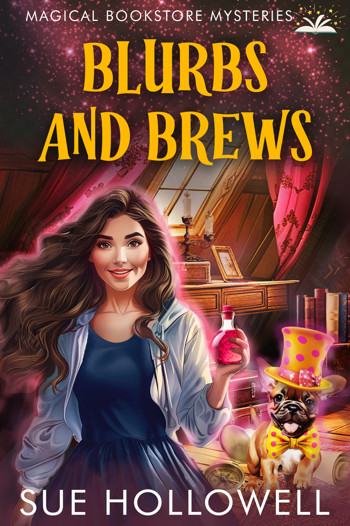Blurbs And Brews Magical Bookstore Mysteries Book 4 Sue Hollowell