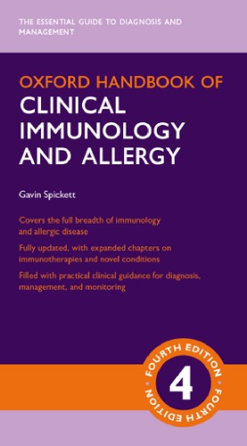 Oxford Handbook Of Clinical Immunology And Allergy 4th Edition Gavin Spickett