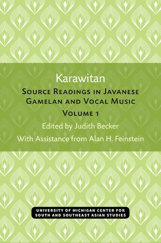 Karawitan Judith Becker Alan H Feinstein