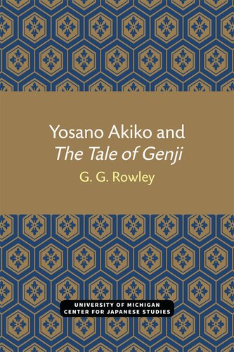 Yosano Akiko And The Tale Of Genji G Rowley Gaye Rowley