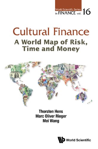 Cultural Finance A World Map Of Risk Time And Money Marc Oliver Rieger