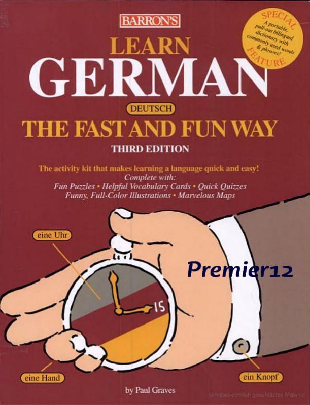 Learn German The Fast And Fun Way 3rd Edition Paul Graves