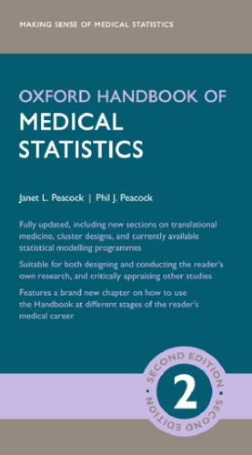 Oxford Handbook Of Medical Statistics 2nd Edition Janet L Peacock