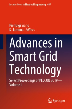 Advances In Smart Grid Technology Select Proceedings Of Peccon 2019volume I 1st Ed Pierluigi Siano
