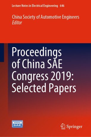 Proceedings Of China Sae Congress 2019 Selected Papers 1st Ed China Society Of Automotive Engineers