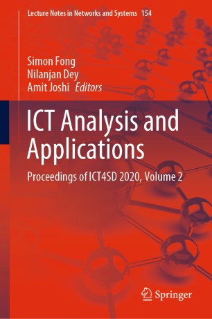 Ict Analysis And Applications Proceedings Of Ict4sd 2020 Volume 2 1st Ed Simon Fong