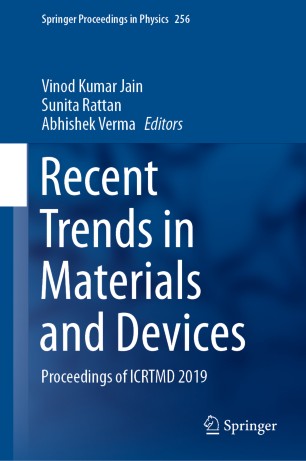Recent Trends In Materials And Devices Proceedings Of Icrtmd 2019 1st Ed Vinod Kumar Jain