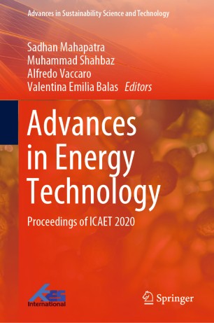 Advances In Energy Technology Proceedings Of Icaet 2020 1st Ed Sadhan Mahapatra