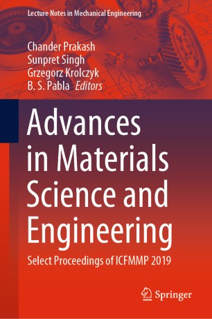 Advances In Materials Science And Engineering Select Proceedings Of Icfmmp 2019 1st Ed Chander Prakash