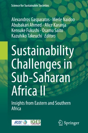 Sustainability Challenges In Subsaharan Africa Ii Insights From Eastern And Southern Africa 1st Ed Alexandros Gasparatos