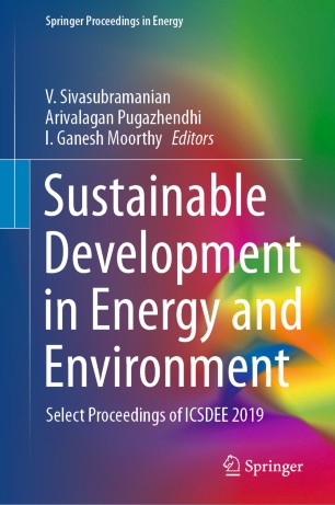 Sustainable Development In Energy And Environment Select Proceedings Of Icsdee 2019 1st Ed V Sivasubramanian