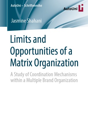 Limits And Opportunities Of A Matrix Organization A Study Of Coordination Mechanisms Within A Multiple Brand Organization 1st Ed Jasmine Shahani