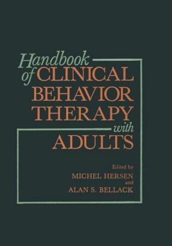 Handbook Of Clinical Behavior Therapy Adults Michel Hersen Alan S Bellack Hersen