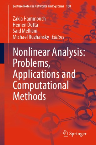Nonlinear Analysis Problems Applications And Computational Methods 1st Ed Zakia Hammouch
