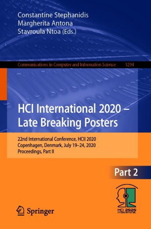 Hci International 2020 Late Breaking Posters 22nd International Conference Hcii 2020 Copenhagen Denmark July 1924 2020 Proceedings Part Ii 1st Ed Constantine Stephanidis