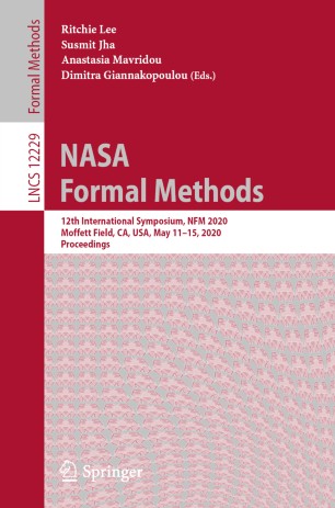 Nasa Formal Methods 12th International Symposium Nfm 2020 Moffett Field Ca Usa May 1115 2020 Proceedings 1st Ed Ritchie Lee