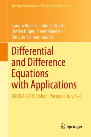 Differential And Difference Equations With Applications Icddea 2019 Lisbon Portugal July 15 1st Ed Sandra Pinelas