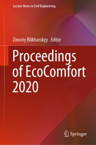 Proceedings Of Ecocomfort 2020 1st Ed Zinoviy Blikharskyy