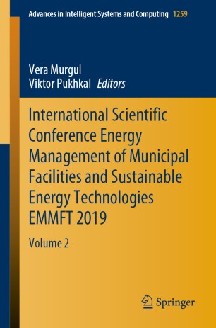 International Scientific Conference Energy Management Of Municipal Facilities And Sustainable Energy Technologies Emmft 2019 Volume 2 1st Ed Vera Murgul