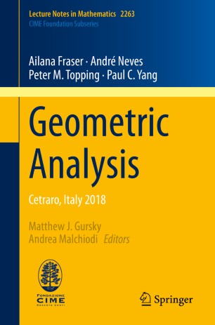 Geometric Analysis Cetraro Italy 2018 1st Ed Ailana Fraser
