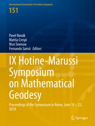 Ix Hotinemarussi Symposium On Mathematical Geodesy Proceedings Of The Symposium In Rome June 18 22 2018 1st Ed Pavel Novk