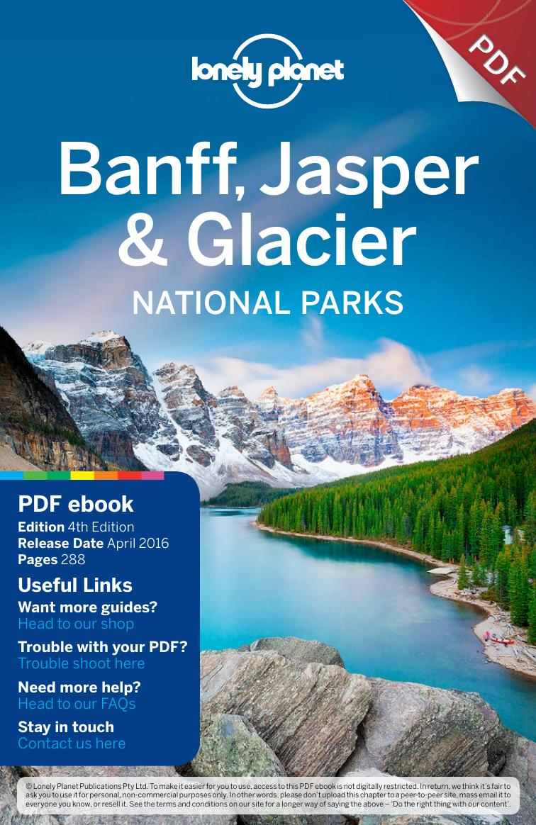 Banff Jasper Glacier National Parks Fourth Edition 4th Edition Brendan Sainsbury