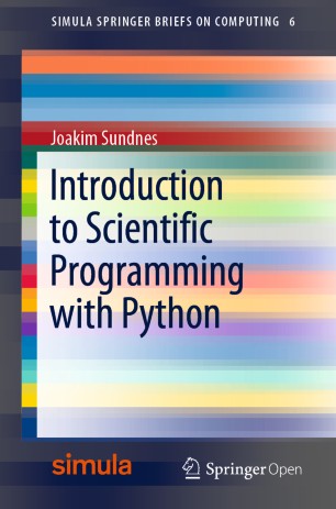 Introduction To Scientific Programming With Python 1st Ed Joakim Sundnes