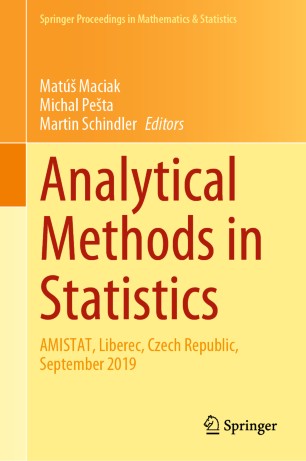 Analytical Methods In Statistics Amistat Liberec Czech Republic September 2019 1st Ed Mat Maciak