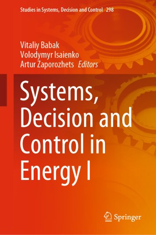 Systems Decision And Control In Energy I 1st Ed Vitaliy Babak