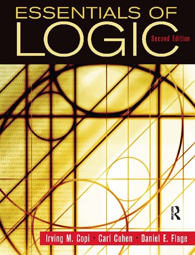 Essentials Of Logic 2 Ed Irving M Copi Carl Cohen