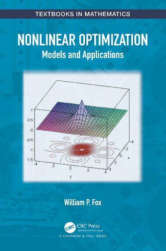 Nonlinear Optimization Models And Applications William P Fox