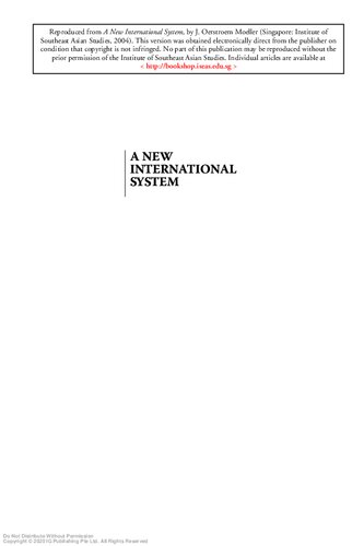 A New International System J Rstrm Mller