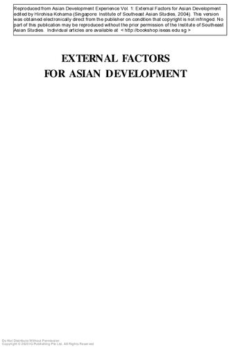 External Factors For Asian Development Coll