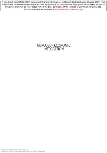 Mercosur Economic Integration Lessons For Asean