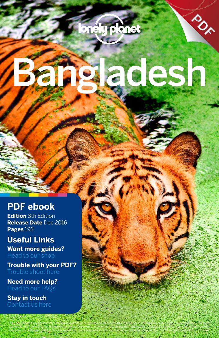 Bangladesh Eight Edition Lonely Planet 8th Edition Paul Clammer