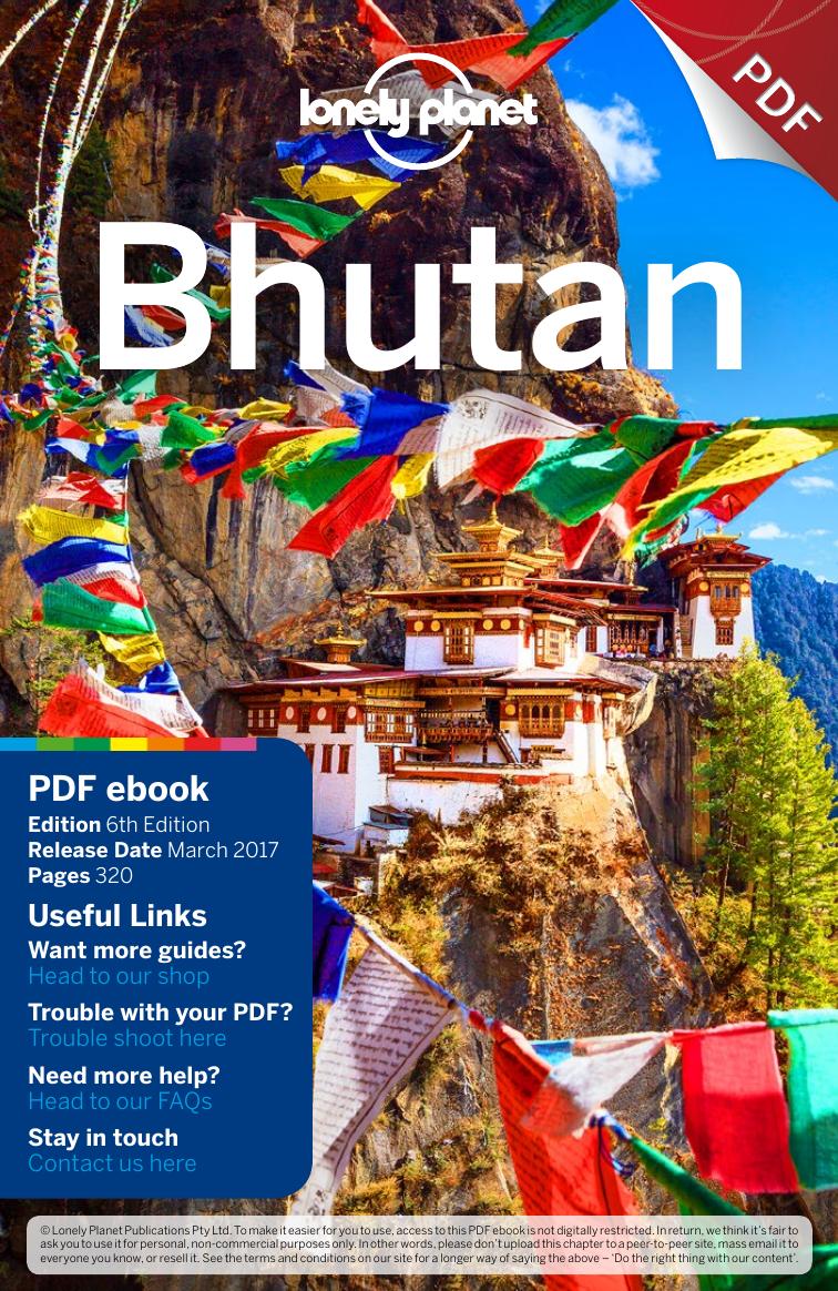 Bhutan Lonely Planet Sixth Edition 6th Edition Lonely Planet Staff