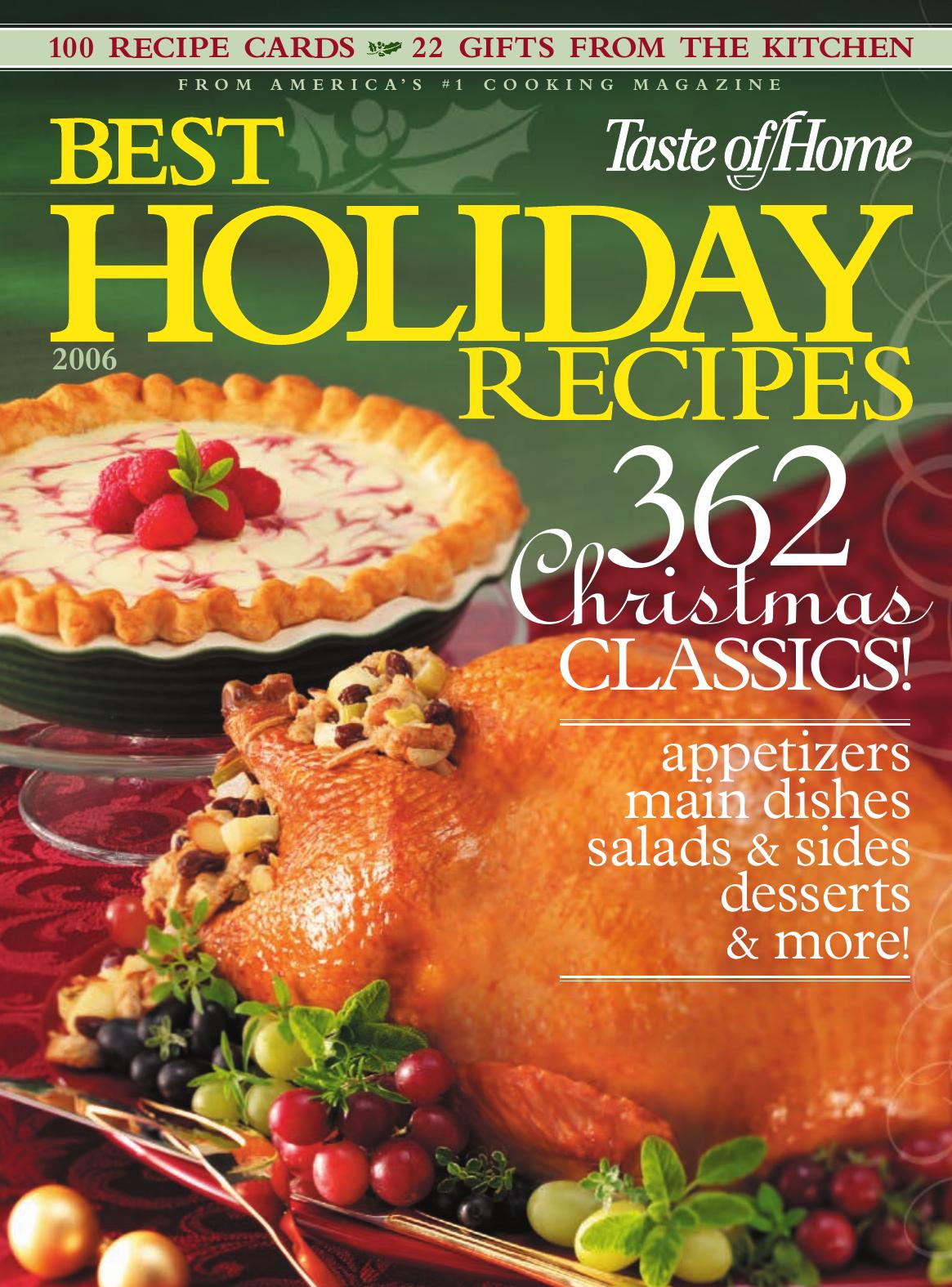 Taste Of Home Best Holiday Recipes Taste Of Home