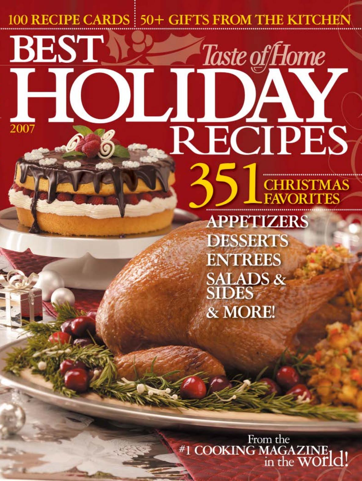 Taste Of Home Best Holiday Recipes Taste Of Home