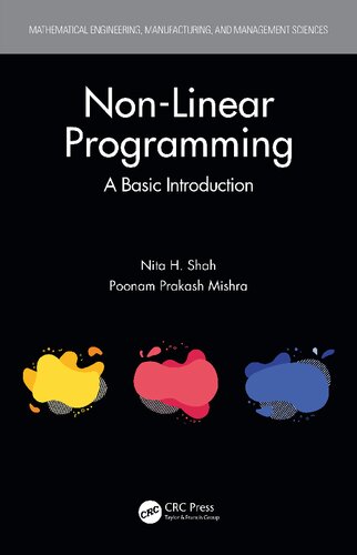 Nonlinear Programming A Basic Introduction Nita H Shah Poonam Prakash Mishra