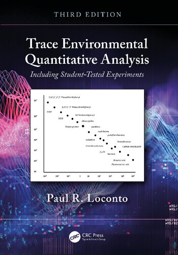 Trace Environmental Quantitative Analysis Including Studenttested Experiments Third Paul R Loconto