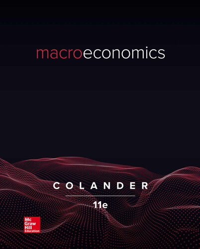 Macroeconomics 11th Edition David Colander