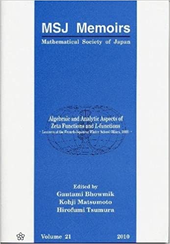 Algebraic And Analytic Aspects Of Zeta Functions And Lfunctions Gautami Bhowmik