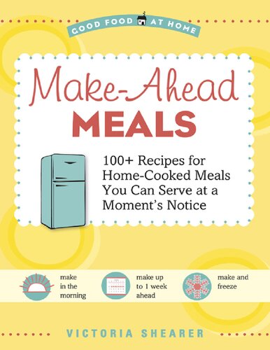 Makeahead Meals Victoria Shearer Shearer Victoria