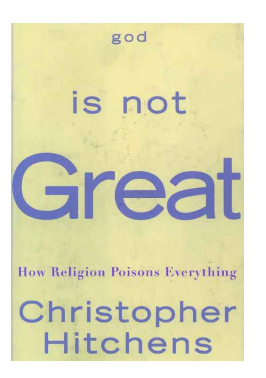 God Is Not Great Christopher Hitchens