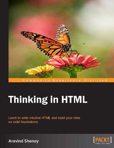 Thinking In Html 1st Edition Aravind Shenoy